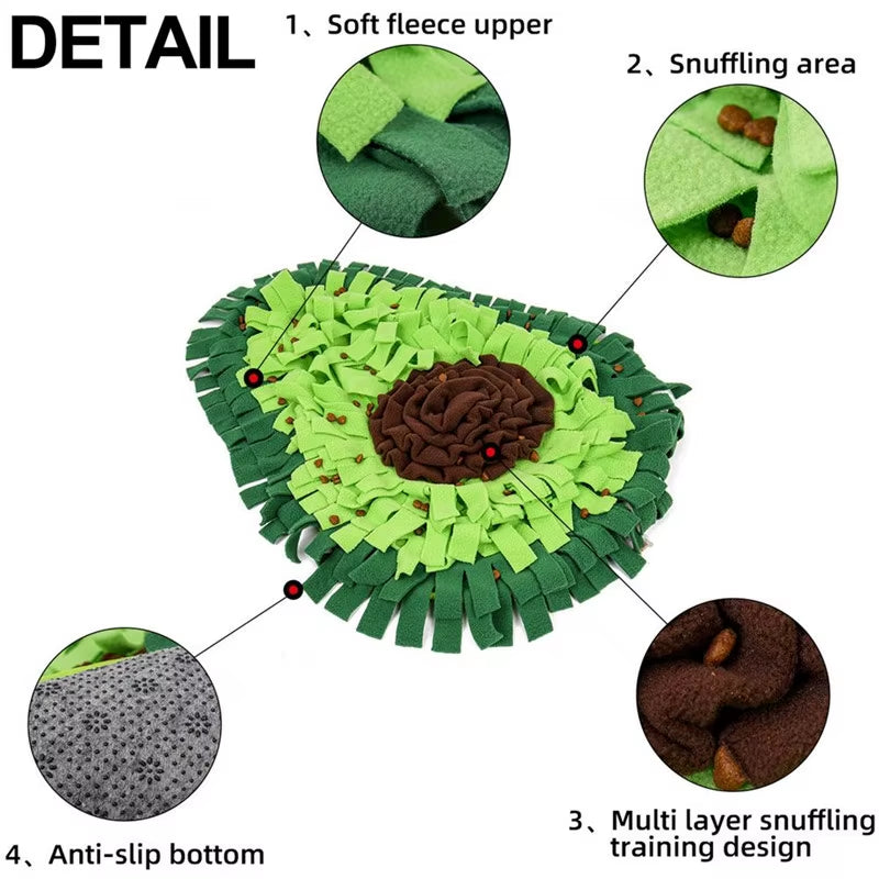 Snuffle Mat: Interactive Dog Puzzle Toy and Feeding Training Blanket