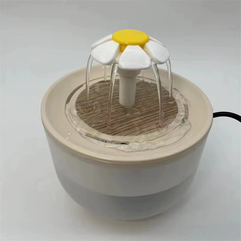 USB-Powered Pet Water Fountain: 1200mL Silent Recirculating Filtered Cat Drinking Bowl