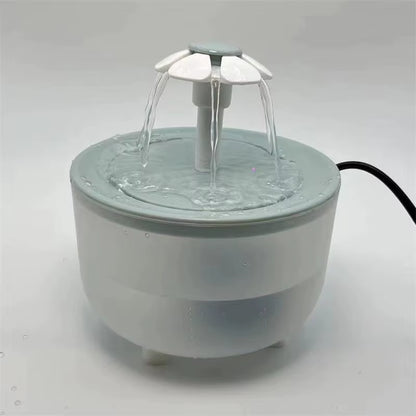 USB-Powered Pet Water Fountain: 1200mL Silent Recirculating Filtered Cat Drinking Bowl