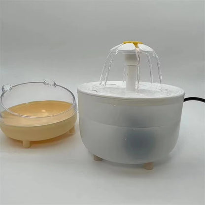 USB-Powered Pet Water Fountain: 1200mL Silent Recirculating Filtered Cat Drinking Bowl