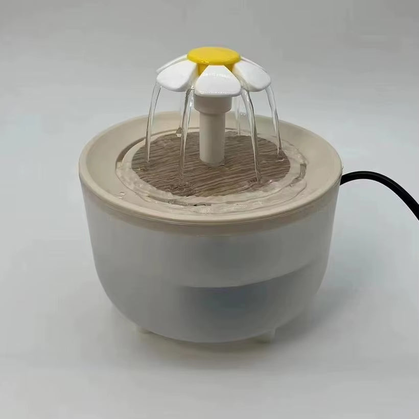 USB-Powered Pet Water Fountain: 1200mL Silent Recirculating Filtered Cat Drinking Bowl